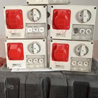 Prese industriali GEWISS a 380 volt interbloccate