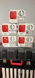 Prese industriali GEWISS a 380 volt interbloccate