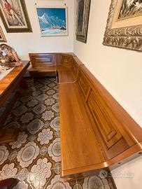 Granda panca contenitore in legno