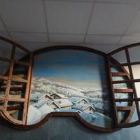 antica finestra con pittura