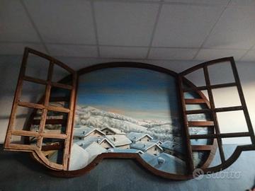 antica finestra con pittura