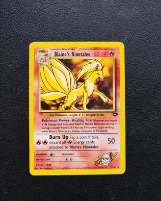 Blaine Ninetales - Carte Pokemon Set Gym 