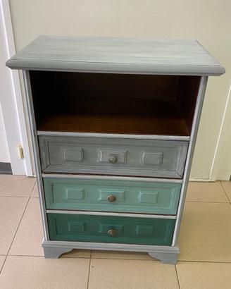 Cassettiera Comodino Shabby Chic