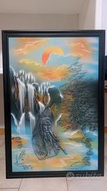 Quadro lupo e indiano