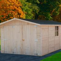 Box garage casetta in legno da giardino 295x480 cm