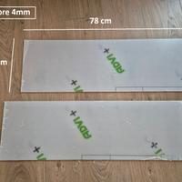 Lexan plexiglass pannelli 78 x 24,5 cm spess. 4 mm
