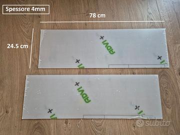 Lexan plexiglass pannelli 78 x 24,5 cm spess. 4 mm