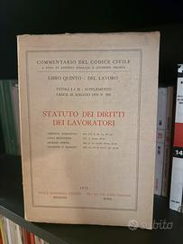Comm. Scialoja-Branca -Statuto dei Lavoratori 1972