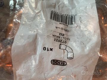 Curve 90 gradi a saldare in rame diametro 22