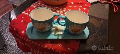 tazze in ceramica colorate