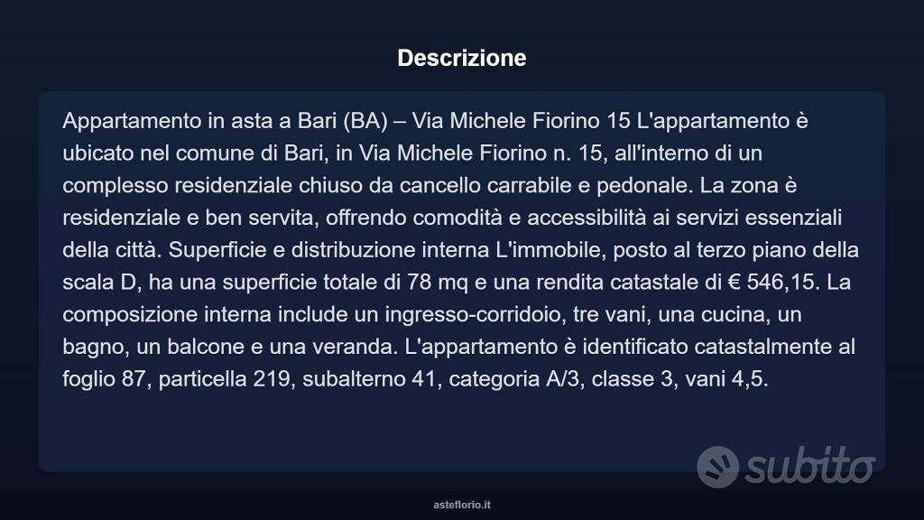 Appartamento – Bari, Libertà, Municipio 1 - Vista 4