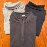 Set di n.3 pezzi: 1 pile e 2 maglie con collo alto