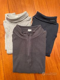 Set di n.3 pezzi: 1 pile e 2 maglie con collo alto