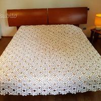 Coperta in cotone, lavorazione uncinetto