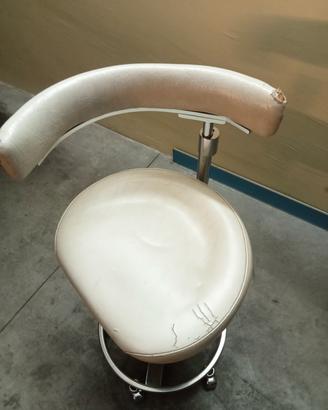 Sedia girevole da studio dentistico vintage 