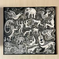 Quadro arte illusione escher artigianale