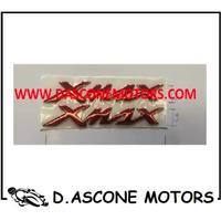 Coppia adesivi Xmax 125 250 400 rosso anodizzato