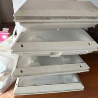 7 Plafoniere Quadrate (32x32 cm) con Emergenza