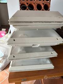 7 Plafoniere Quadrate (32x32 cm) con Emergenza