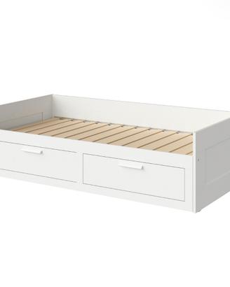 Struttura letto/divano con cassettoni + materasso