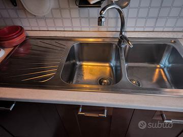 Lavello cucina smeg in acciaio inox doppia vasca