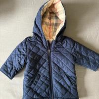 Piumino Burberry blu 9-12 mesi come nuovo
