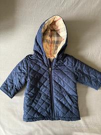 Piumino Burberry blu 9-12 mesi come nuovo