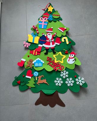 Albero natale feltro per bambini