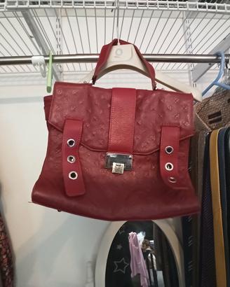 borsa bordeaux in vera pelle 