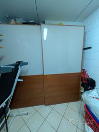 armadio ante scorrevoli vetro acidato