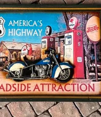Quadro 3D Vintage Route 66 America’ Highway