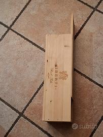 scatola legno lunga e stretta vuota come nuova