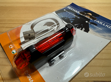 Luce posteriore ricaricabile, per bicicletta-nuovo