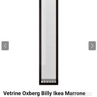 Anta Vetro Libreria Billy Marrone Nero