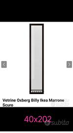 Anta Vetro Libreria Billy Marrone Nero