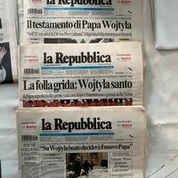 Giornali papa Wojtyla anni 2000
