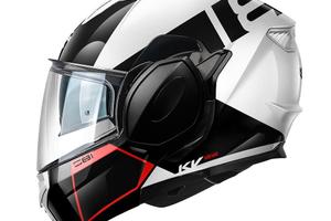 Casco Kappa flip back KV55 BASIC bianco rosso
