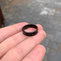Anello uomo nero misura 18