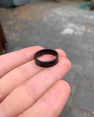 Anello uomo nero misura 18