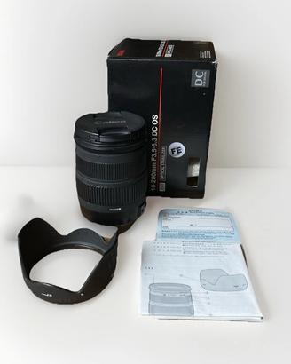 Sigma 18-200 F3.5-6.3 DC OS per Canon