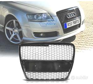 GRIGLIA AUDI A6 C6 04-08 LOOK RS NERO LUCIDO