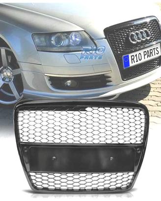 GRIGLIA AUDI A6 C6 04-08 LOOK RS NERO LUCIDO