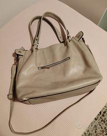 Borsa  Combipel a spalla con tracolla beige
