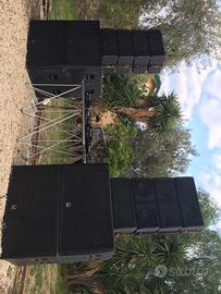 impianto line array turbosound 20.000watt rms