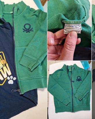 Set maglie manica lunga + felpe  4 pezzi tg. 4/5