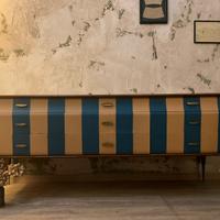 Mobile design sideboard in radica