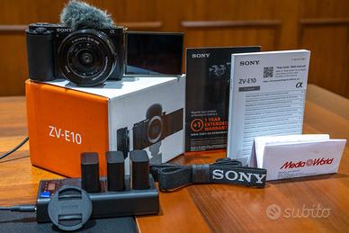SONY ZV-E10 Vlog + obiettivo Sony PZ 16-50 mm OSS