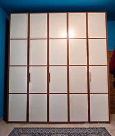 Armadio 5 Ante in Legno + Massello Ciliegio