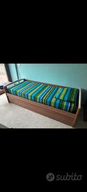 Letto singolo con letto estraibile 
