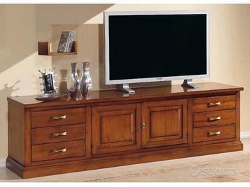 Base porta TV in legno
